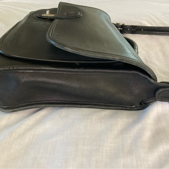 Coach Vintage Metropolitan Unisex Leather Briefcase Brass/Black - Picture 11 of 12